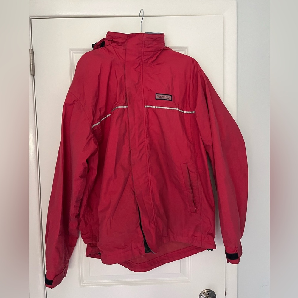 Vineyard Vines Red Windbreaker Jacket